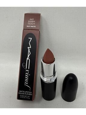 MAC Maximal Matte Lipstick Warm Teddy 669  Full Size 3.5g/ 0.12 OZ NIB CJ#101